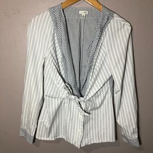 Odille by Anthropologie blouse gray size 4